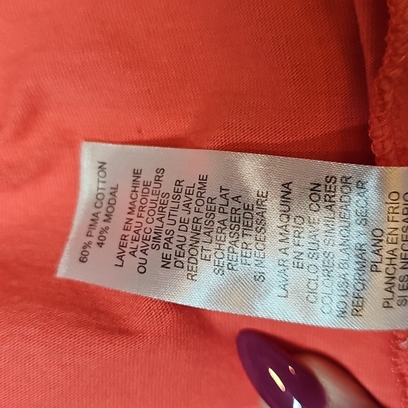 CABLE & GAUGE CORAL SHORT SLEEVE PULLOVER TEE T-SHIRT - Picture 10 of 10